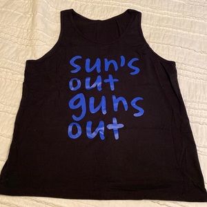 Suns out guns out tank